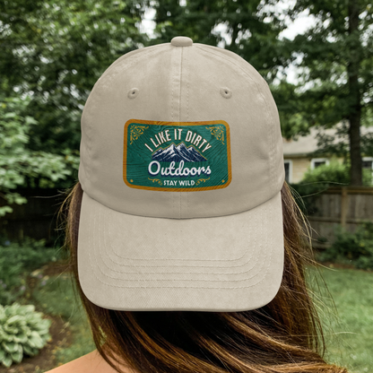 "I like it Dirty" Outdoors” Green – Digital PNG Download | Baseball Hats, Beanies, Backpacks