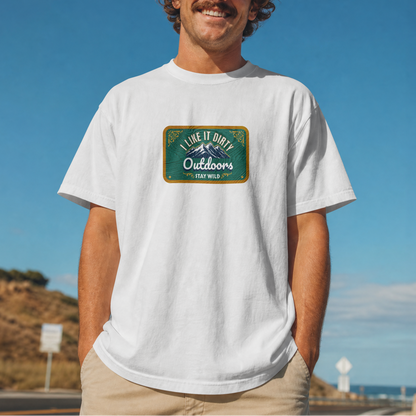 "I like it Dirty" Outdoors” Green – Digital PNG Download | Baseball Hats, Beanies, Backpacks