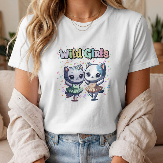 Wild Girls Dancing Cats Design– Digital PNG Download | Fanny packs, Stickers, Tote Bags