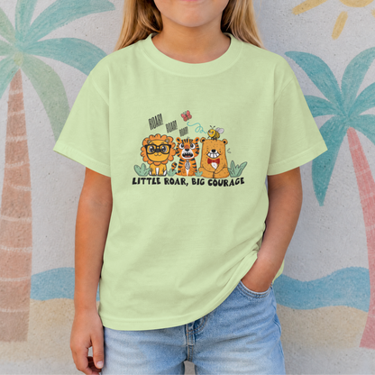 Little Roar, Big Courage | Playful Lion, Tiger & Bear Trio – Digital PNG Download | Fanny packs, Stickers, Tote Bags