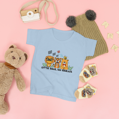 Little Roar, Big Courage | Playful Lion, Tiger & Bear Trio – Digital PNG Download | Fanny packs, Stickers, Tote Bags