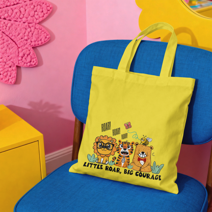 Little Roar, Big Courage | Playful Lion, Tiger & Bear Trio – Digital PNG Download | Fanny packs, Stickers, Tote Bags