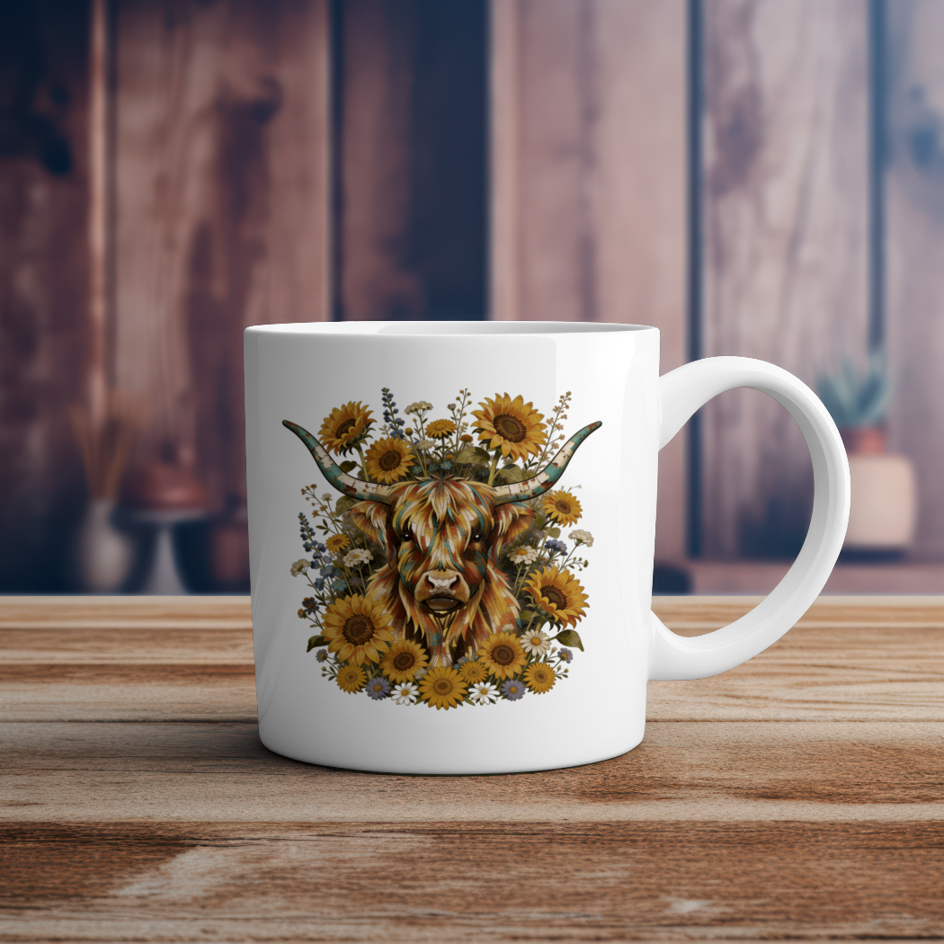 Rustic Boho Highland Cow Western – Digital PNG Download | T-shirts, Hoodies, Tank Tops