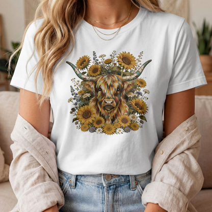 Rustic Boho Highland Cow Western – Digital PNG Download | T-shirts, Hoodies, Tank Tops