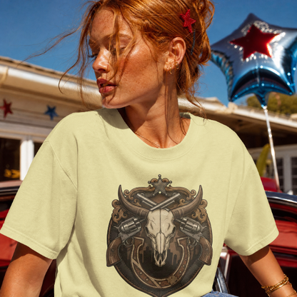 Outlaw Longhorn Emblem Design – Digital PNG Download for T-Shirts, hats, hoodies