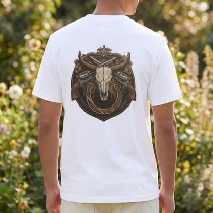 Outlaw Longhorn Emblem Design – Digital PNG Download for T-Shirts, hats, hoodies
