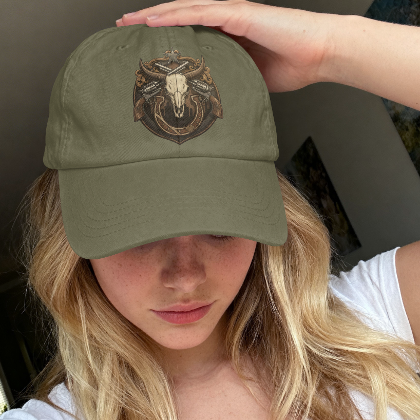 Outlaw Longhorn Emblem Design – Digital PNG Download for T-Shirts, hats, hoodies