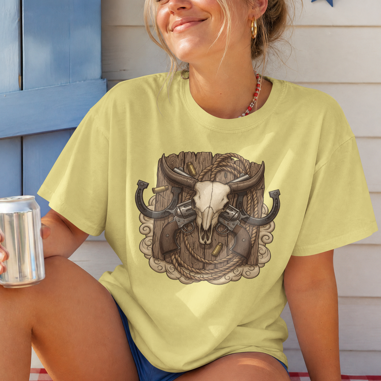 Lucky Outlaw Emblem Design– Digital PNG Download for T-Shirts, mugs, hoodies