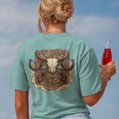 Lucky Outlaw Emblem Design– Digital PNG Download for T-Shirts, mugs, hoodies
