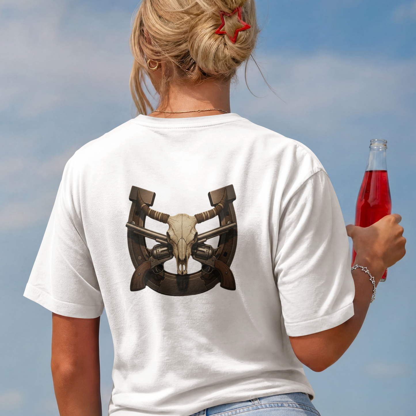 Frontier Steel & Horns Design– Digital PNG Download for T-Shirts, hats, hoodies