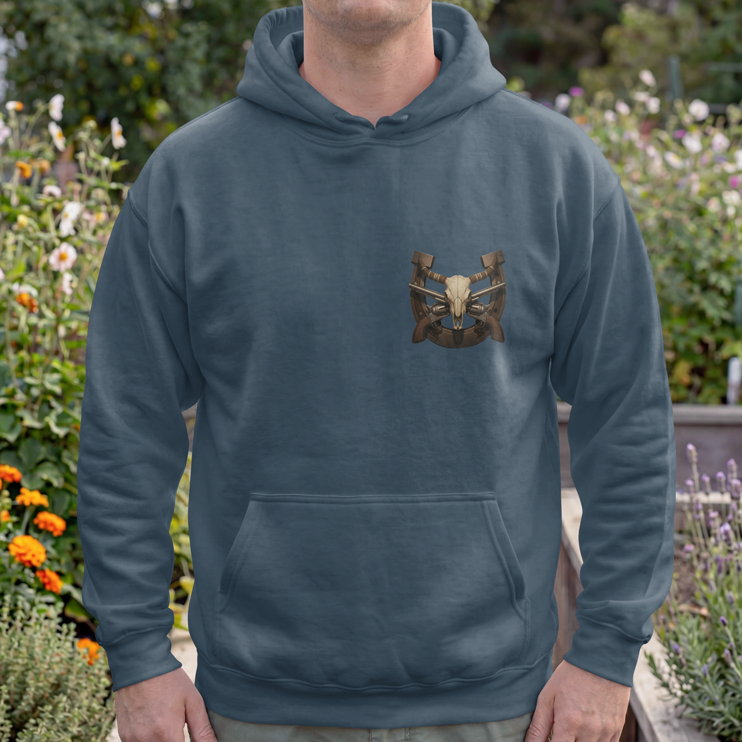 Frontier Steel & Horns Design– Digital PNG Download for T-Shirts, hats, hoodies