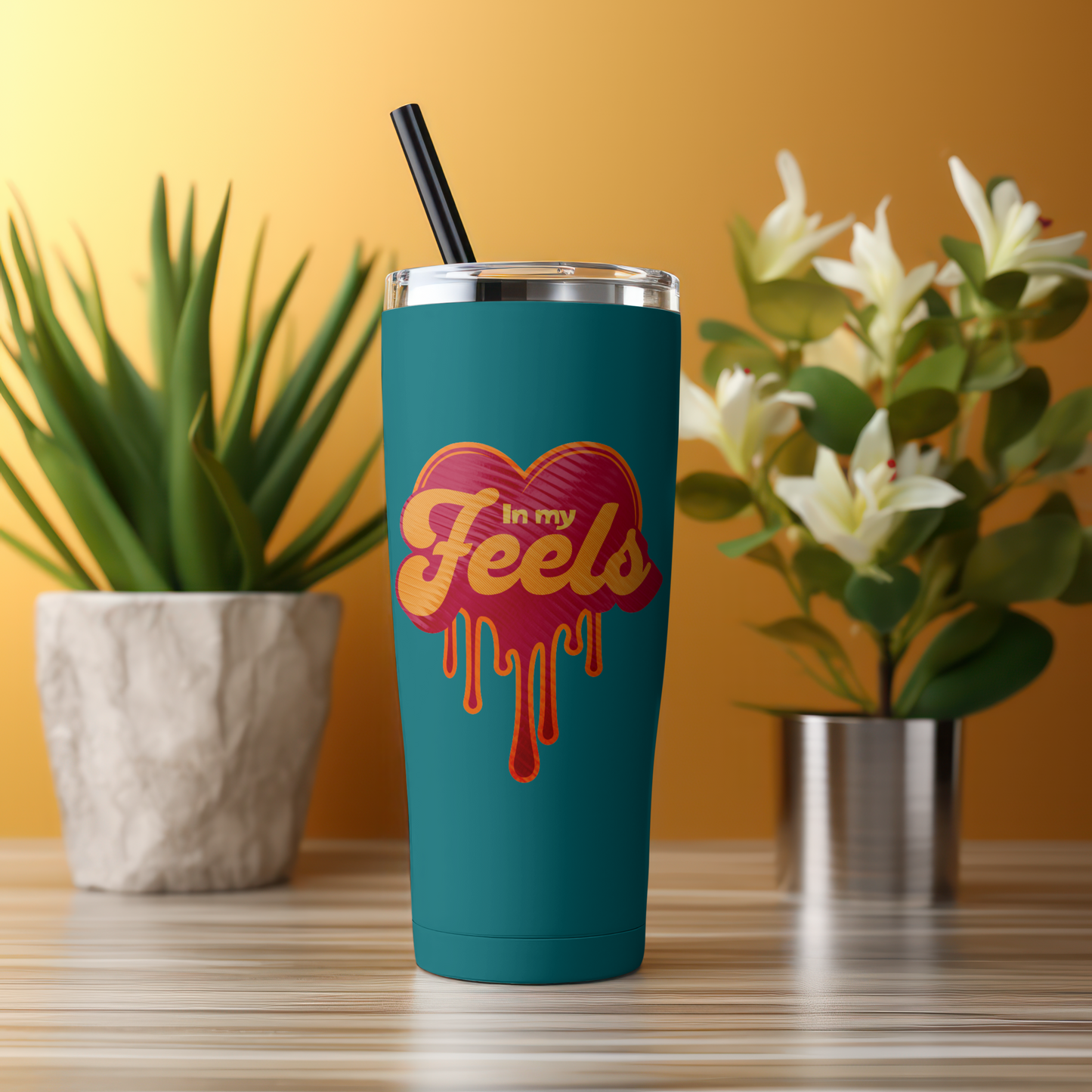 In My Feels – Retro Heart Drip Graphic – Digital PNG Download | Caps, Waist Bags, Tumblers