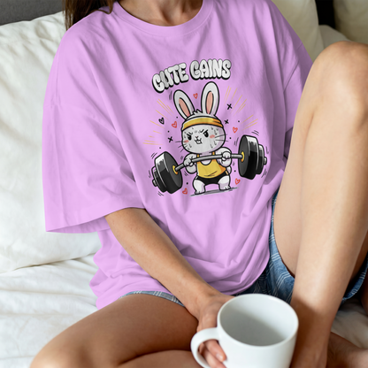 Cute Gains Bunny – Funny Gym Fitness– Digital PNG Download | T-Shirts, Hoodies, Gym Bags