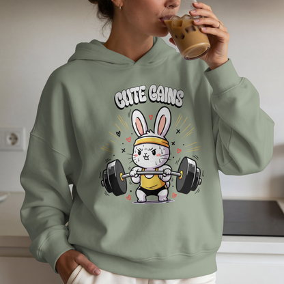 Cute Gains Bunny – Funny Gym Fitness– Digital PNG Download | T-Shirts, Hoodies, Gym Bags