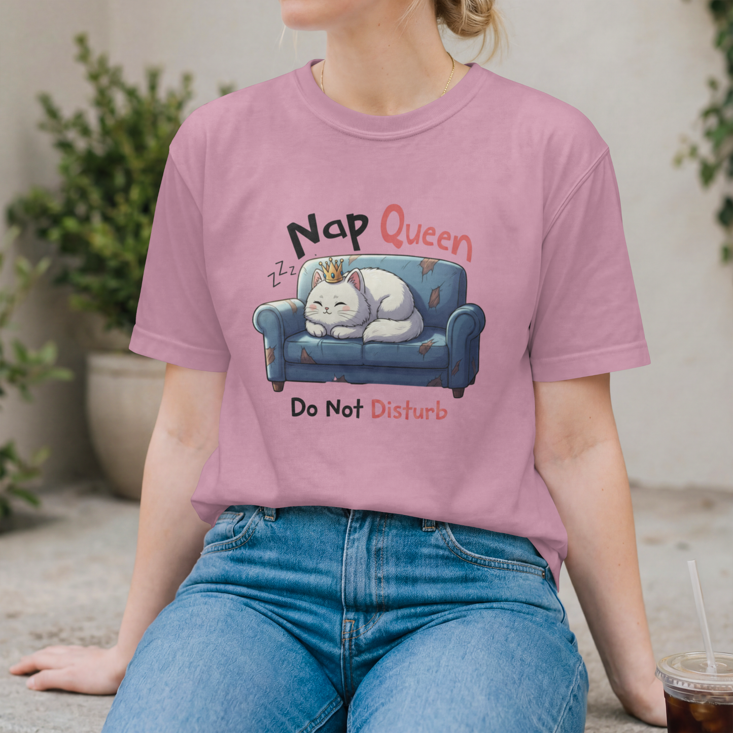 Nap Queen, Do Not Disturb, Cozy Cat Couch Napping Design– Digital PNG Download | Tees, Hoodie, Mugs