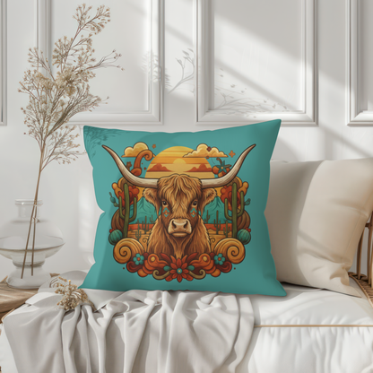 Golden Dusk Highland Cow– Digital PNG Download | T-shirts, Hoodies, Fanny Packs