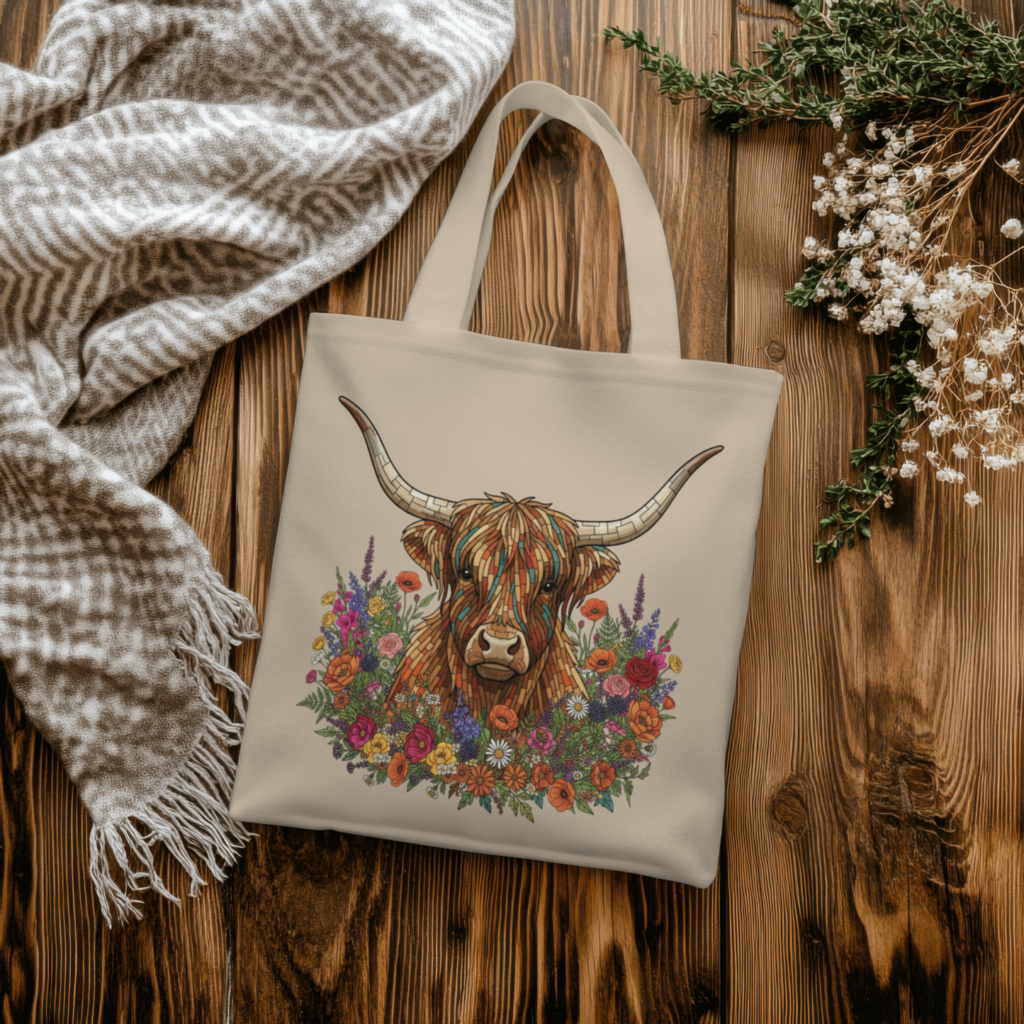 Wildflower Highland Beauty– Digital PNG Download | Mugs, Tees, Sweaters