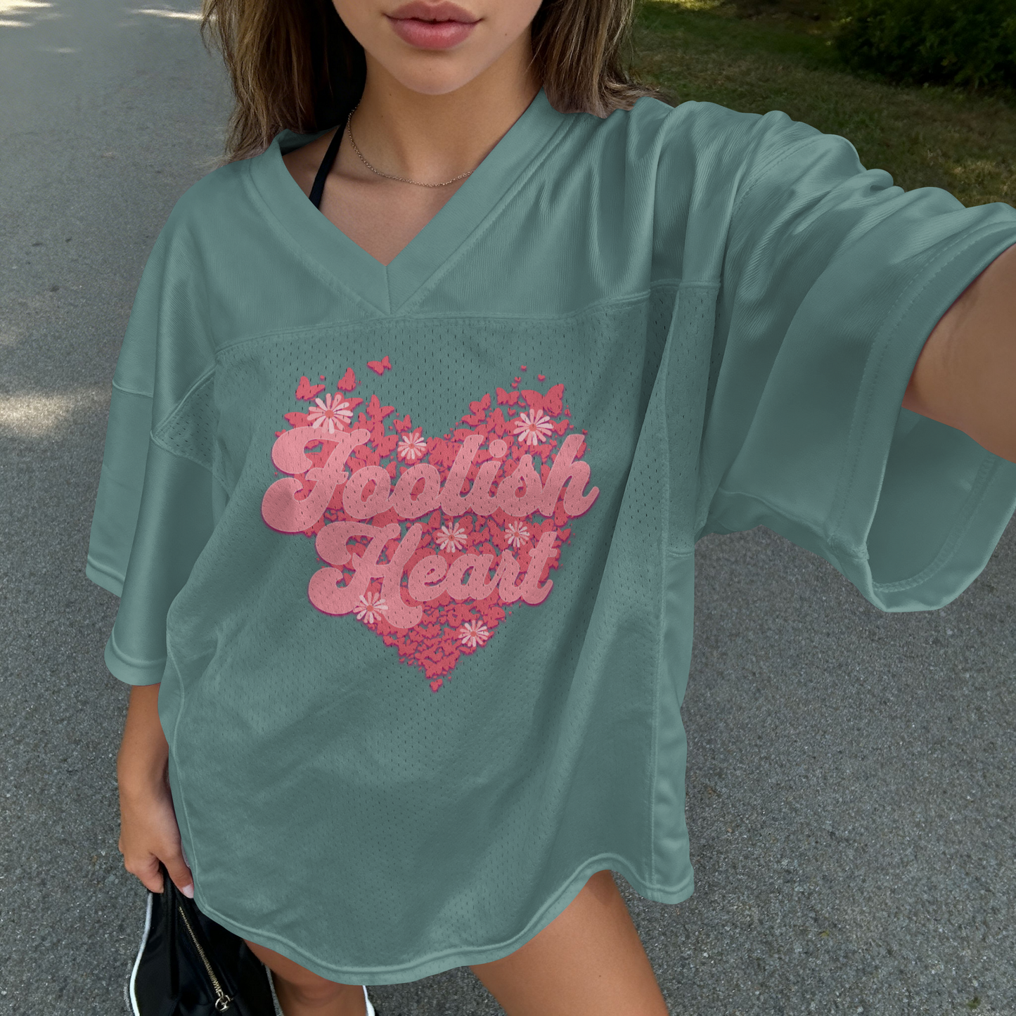 Foolish Heart Butterfly Typography – Romantic Graphic Design– Digital PNG Download | T-Shirt, Hoodie, Tote Bag