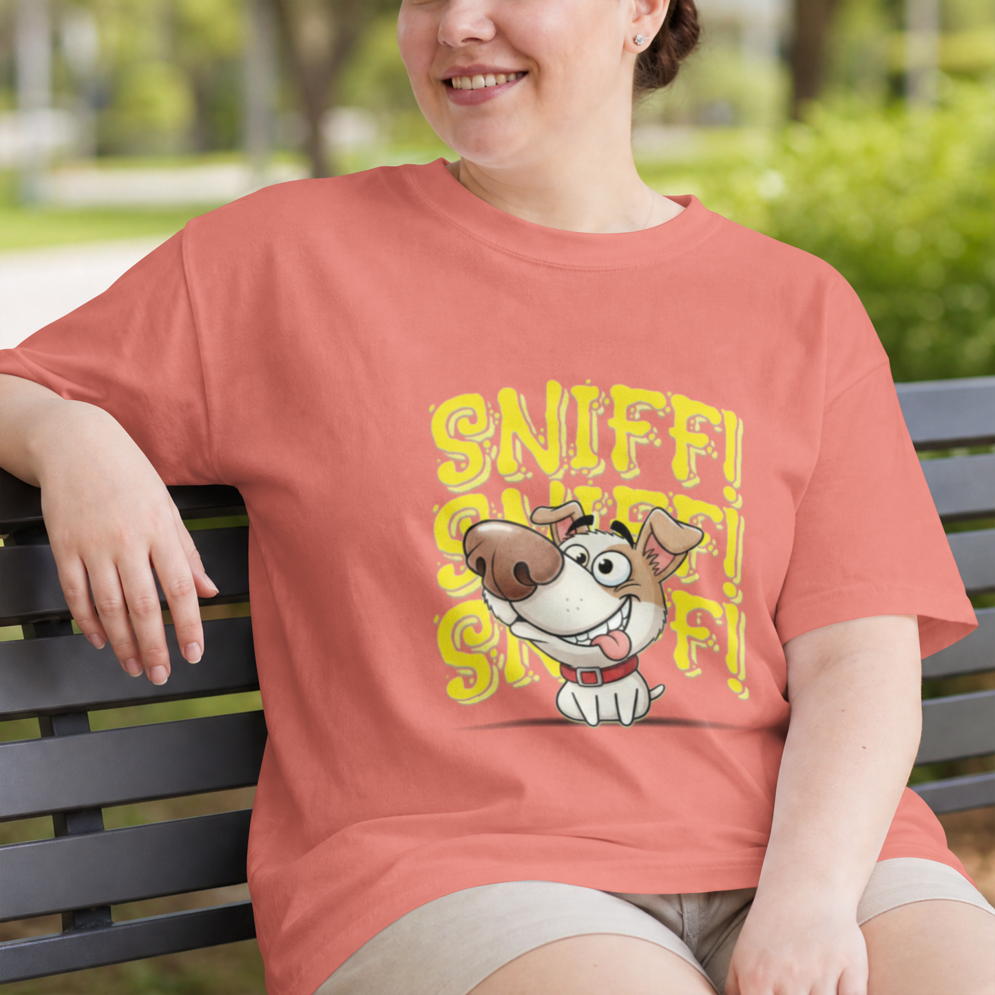 Sniff Sniff Cute Cartoon Puppy Design- Digital PNG Download |T-Shirts, Backpacks, Mugs