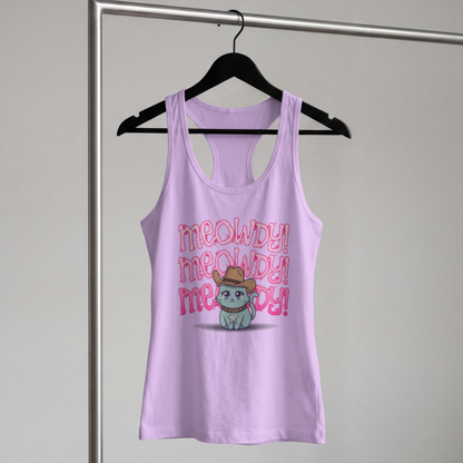Meowdy Cute Cowboy Cat PNG - Digital Download for T-Shirts, Tote Bags, Mugs