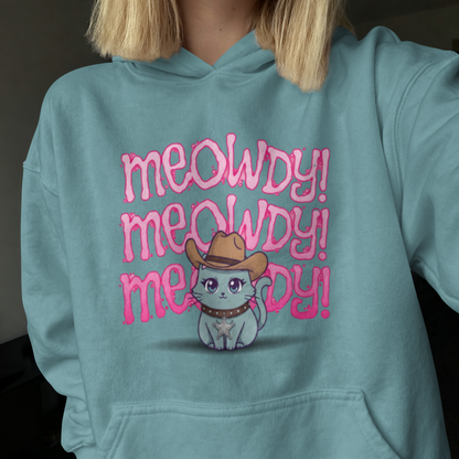 Meowdy Cute Cowboy Cat PNG - Digital Download for T-Shirts, Tote Bags, Mugs