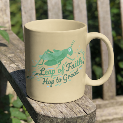 Leap of Faith, Hop to Great Grasshopper Inspirational Design– Digital PNG Download | Shirts, Mugs, Wall Art