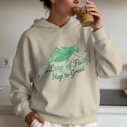 Leap of Faith, Hop to Great Grasshopper Inspirational Design– Digital PNG Download | Shirts, Mugs, Wall Art