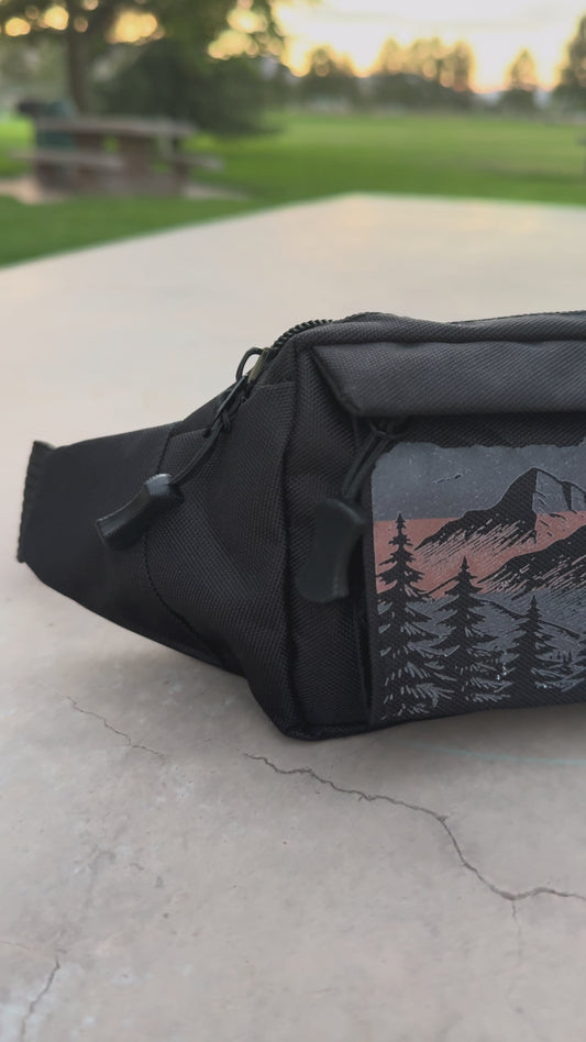 Sports Fanny Pack – Black | Forest Mountain
