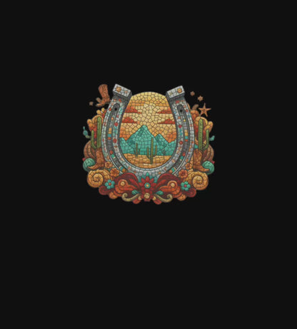 Western Desert Horseshoe of Luck– Digital PNG Download | Mugs, Tumblers, T-shirts