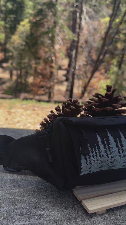 Black Outdoor Fanny Pack – Forest Vibes
