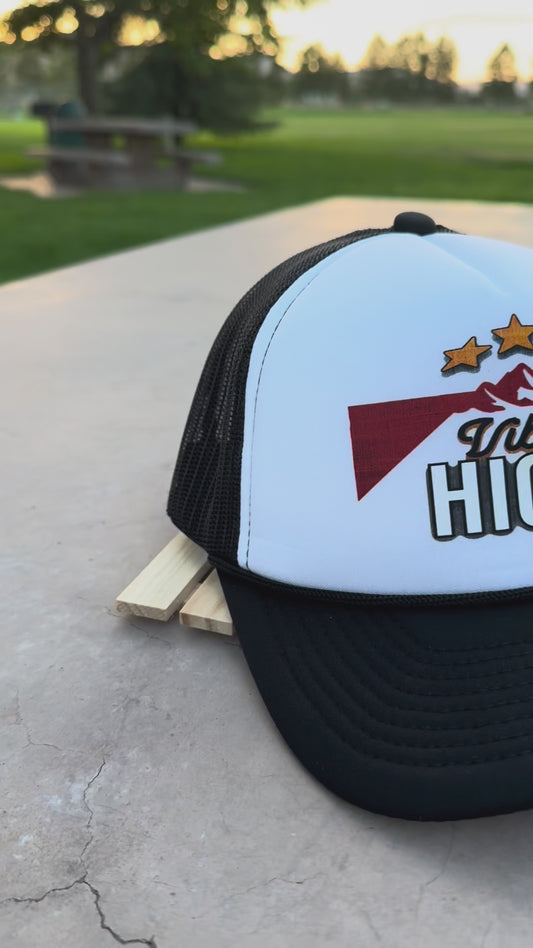 Vibe High – Mid Profile 5 Panel Foam Trucker Hat